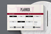 Weekly Planner Printable Template, a Stationery Template by MightyDesign (Thumbnail 3 of 6)