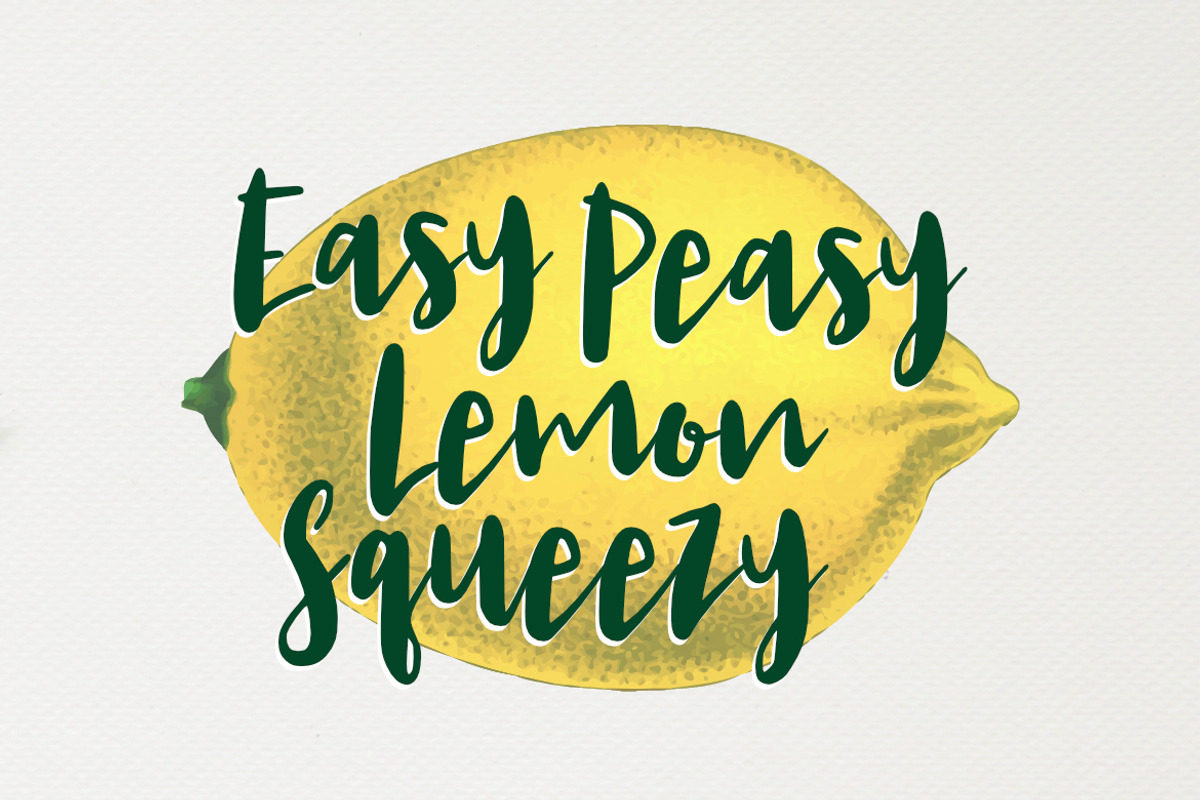Lemon Juice Script Font preview 4