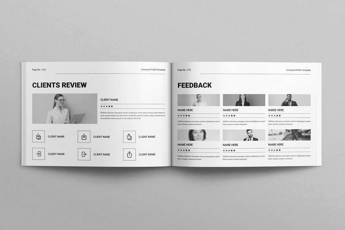 Company Profile Template, a Brochure Template by E-Type (Photo 6 of 7)