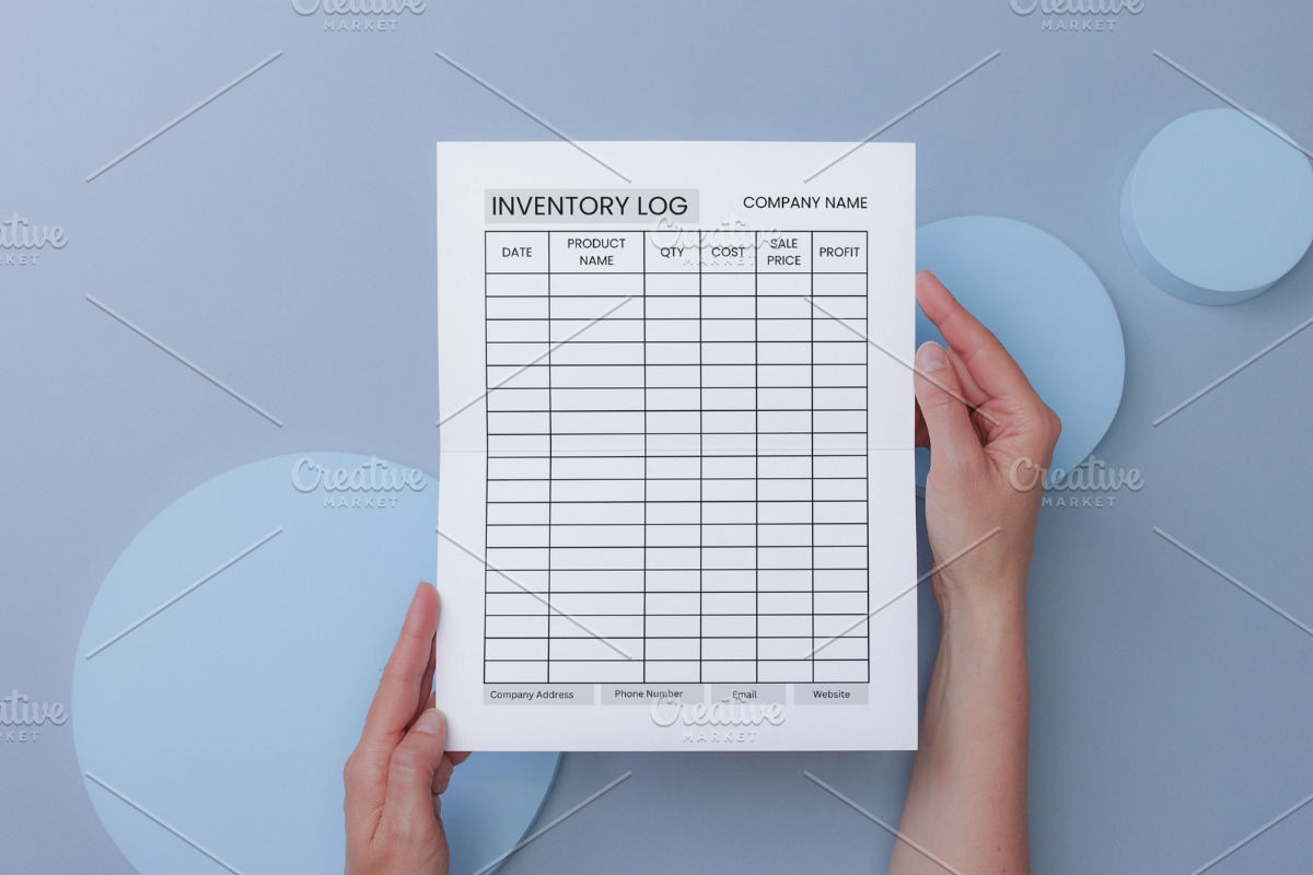 Editable Inventory Log Template, a Print Template by HillTract