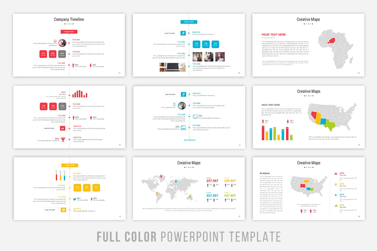 Full Color Powerpoint Template, a Presentation Template by Brandearth RRGraph (Photo 6 of 8)