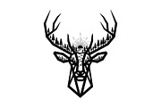 Artistic Geometric Deer Head Bundle, an Illustration by yasushie (Thumbnail 29 of 31)