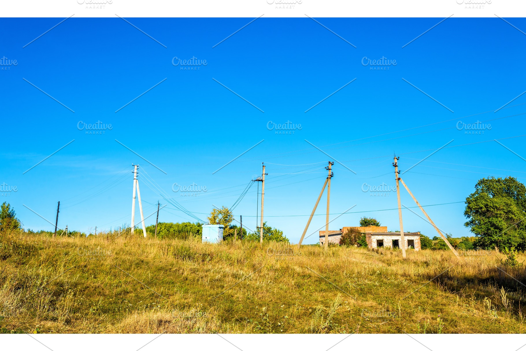 Power lines 10 kV, 0.4 kV and electrical substation - Russia, a Nature Photo by Leonid Andronov