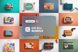 Gift Box Mockups Bundle