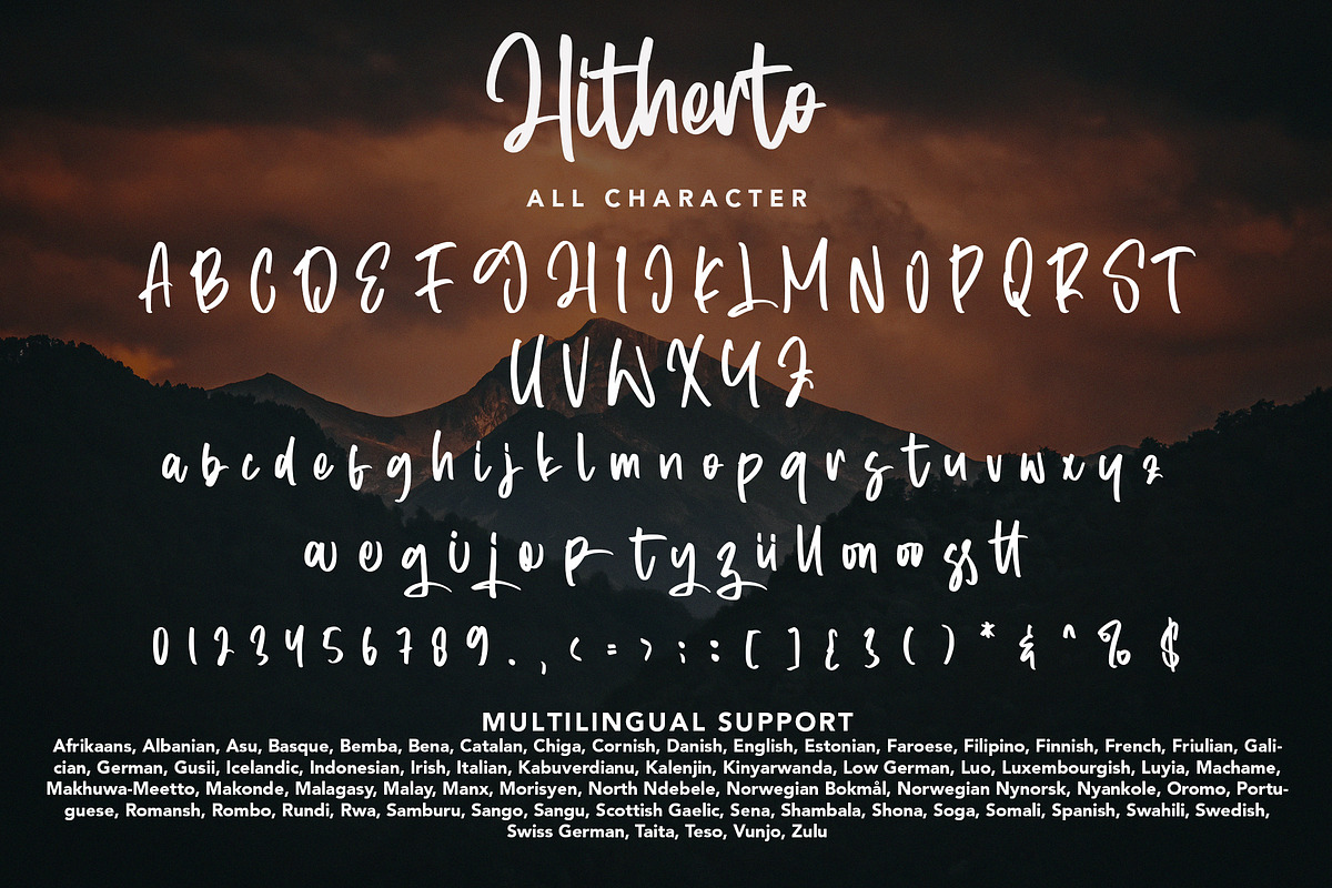Hitherto, a Handwritten Font by HATFSTUDIO (Photo 8 of 8)