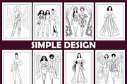 African Ladies Fashion Adults Color, an Animal Illustration by Design Home (Thumbnail 3 of 4)