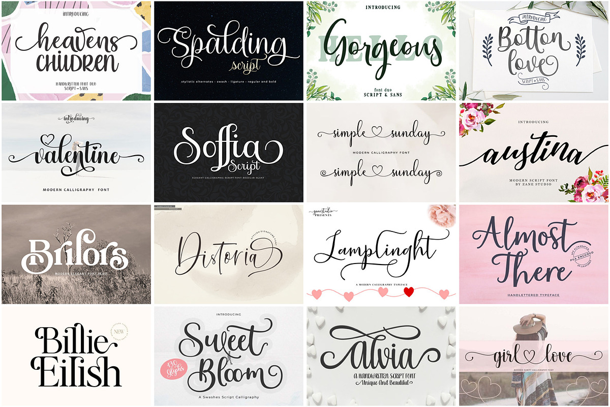Ultimate Font Collection Bundle, a Script Font by JustArtDigital (Photo 2 of 5)