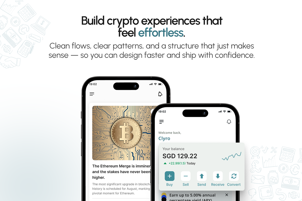 CryptoSphere – Trading & Wallet App, an UI Kit Template by UI Kit Store (Photo 6 of 6)