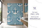 Shower Curtain Mockup, a Household Mockup by Mie Mockup Studio (Thumbnail 4 of 5)