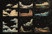 Vintage celestial in engraving style, a Decorative Illustration by Chikovnaya (Thumbnail 12 of 16)
