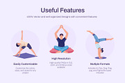 Meditation Illustration Art Set, a Person Illustration by Creative Stall (Thumbnail 2 of 9)