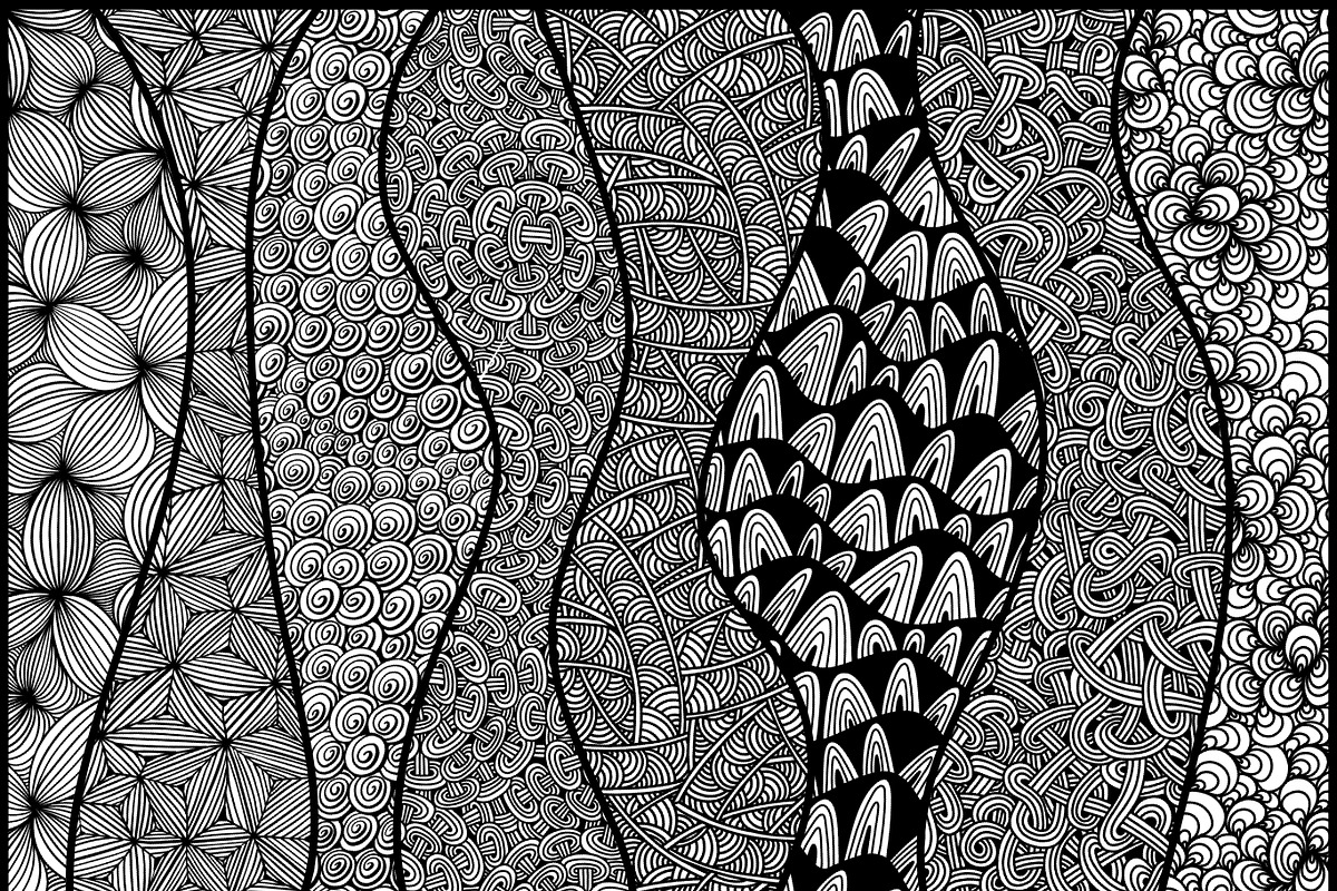 Tangle Pattern Brushset, a Brush Add-On by buntegalerie (Photo 2 of 5)