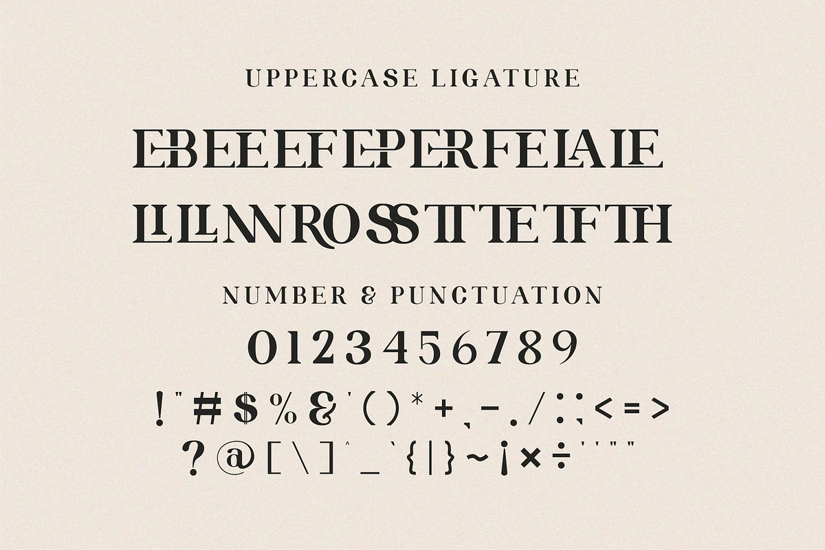 ROLATE Ligature Serif Typeface, a Serif Font by Alfinart (Photo 9 of 10)