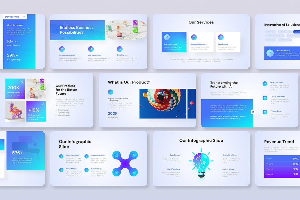 Argyus – AI Technology PowerPoint, a Presentation Template by Premast (Photo 3 of 4)