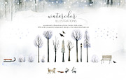 A Walk in Winter Watercolor Set, a Person Illustration by Bibela (Thumbnail 5 of 14)
