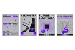 Poster Design Template In Trendy Y2k