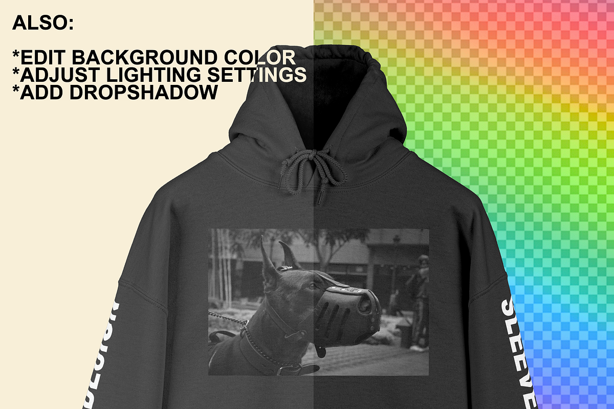 Gildan GI18500 Hanger Mockup, a Hoody Mockup by Infinity Mockups (Photo 9 of 10)