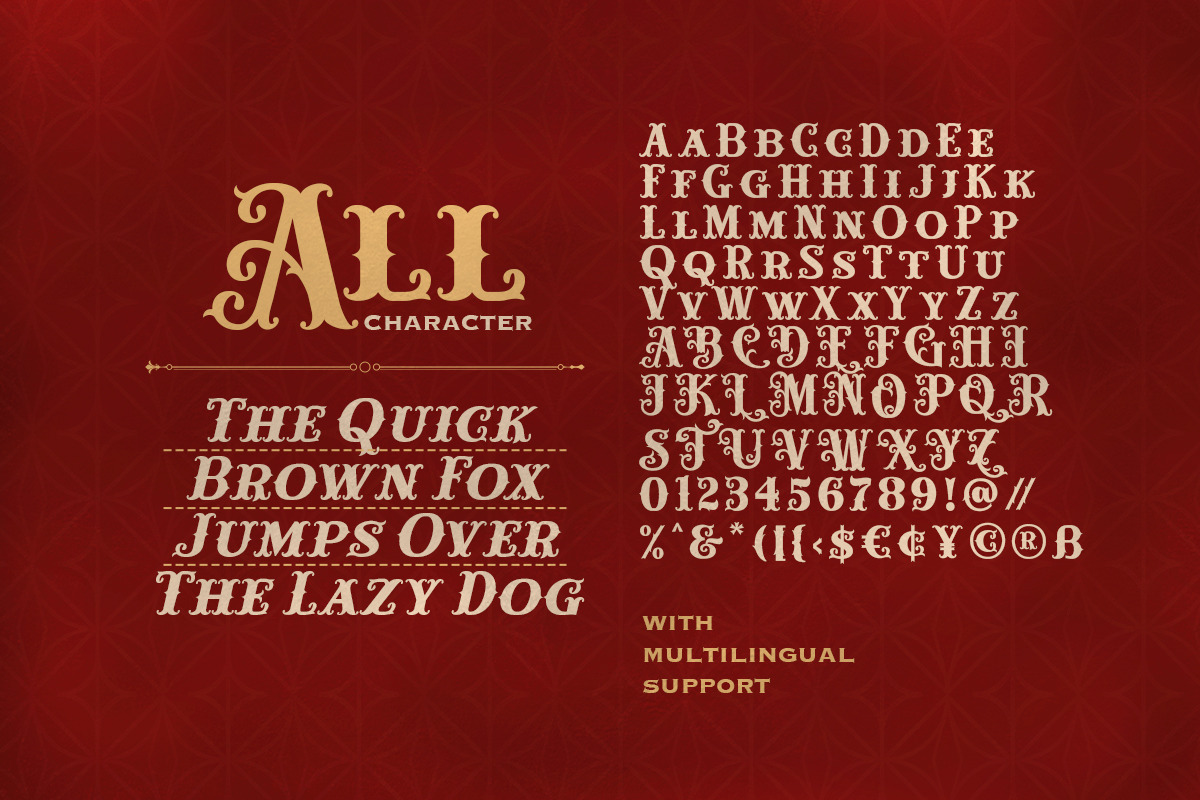 Carnival Lights - Decorative Serif, a Serif Font by Bale Type (Photo 9 of 9)