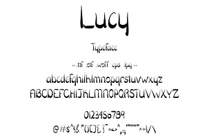 Font Lucy Cute Sans Serif Typeface