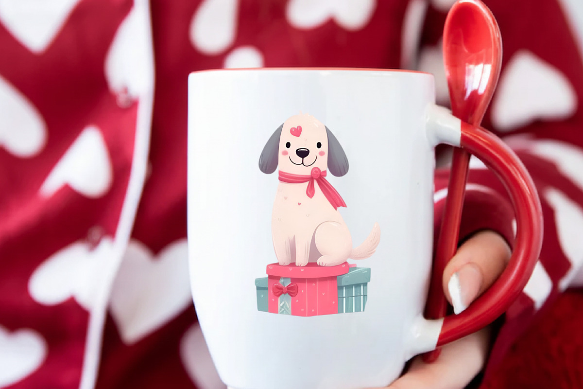 Whimsical Dogs Valentine's Day Clipa, an Illustration by Designworld (Photo 4 of 5)