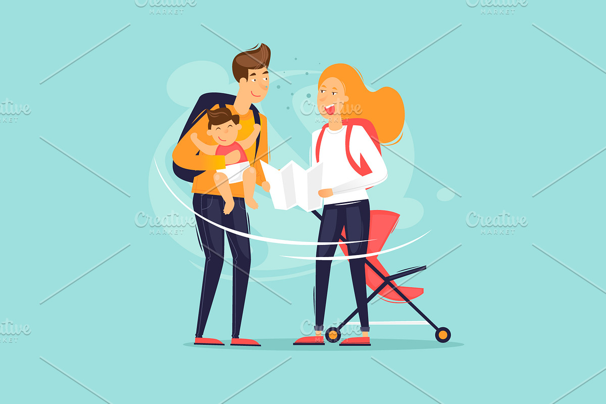 Traveling with children, a Person Illustration by Podis (Photo 1 of 5)