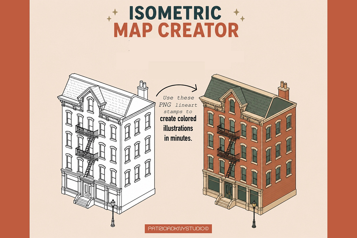Isometric city creator illustration, an Object Illustration by PDknyStudio (Photo 5 of 9)