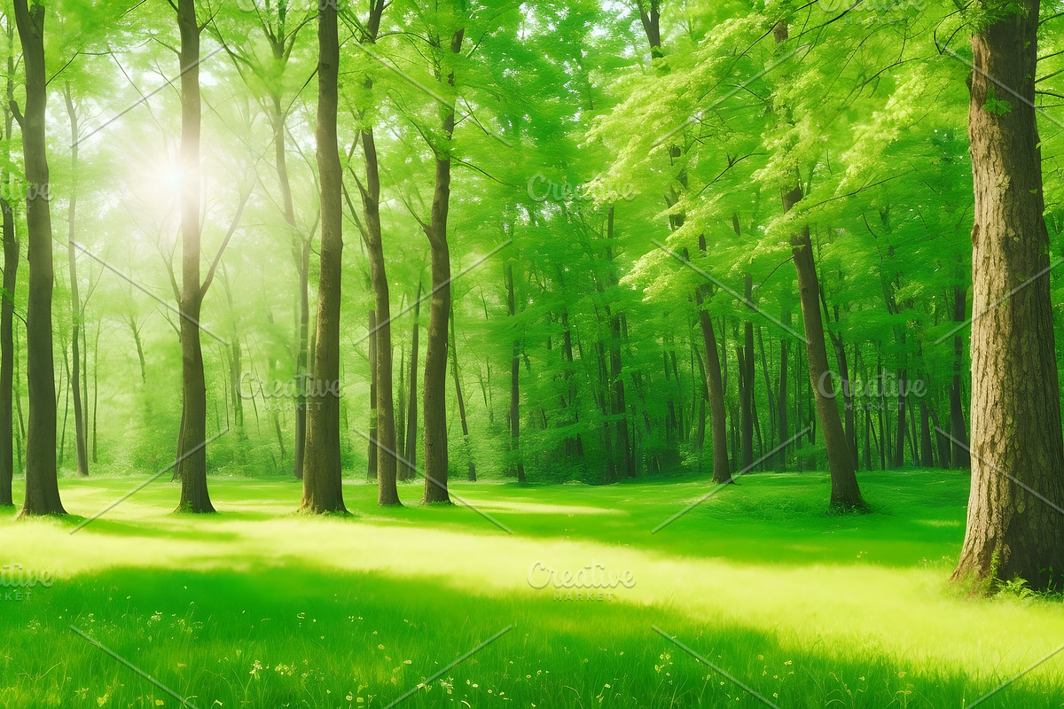 Summer Sunny Forest, a Background Graphic by Anamul Haque Anik (Photo 2 of 5)