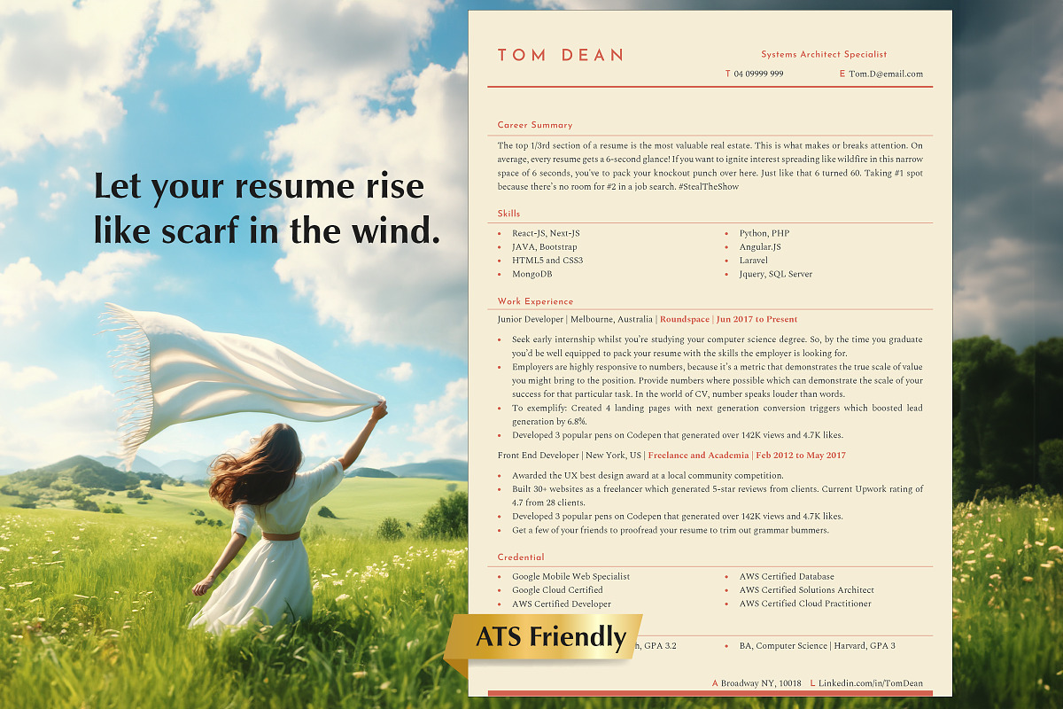 Web Developer Resume Template, a Resume Template by Career Canvas (Photo 1 of 11)