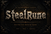 SteelRune – Gothic Display Font, a Slab Serif Font by Wow Magic (Thumbnail 3 of 4)