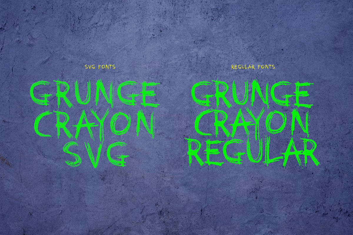 Grunge Crayon SVG Fonts, a Handwritten Font by tomatstudio (Photo 7 of 8)