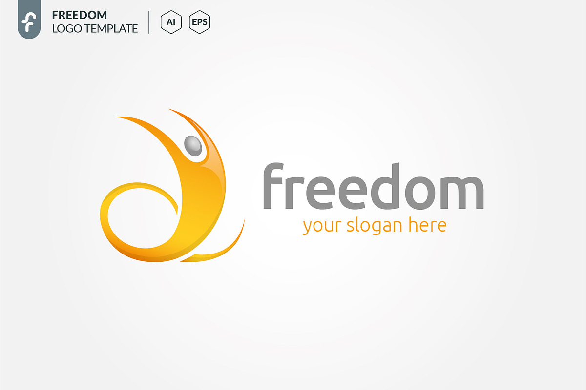 Freedom Logo, a Branding & Logo Template by ft.studio