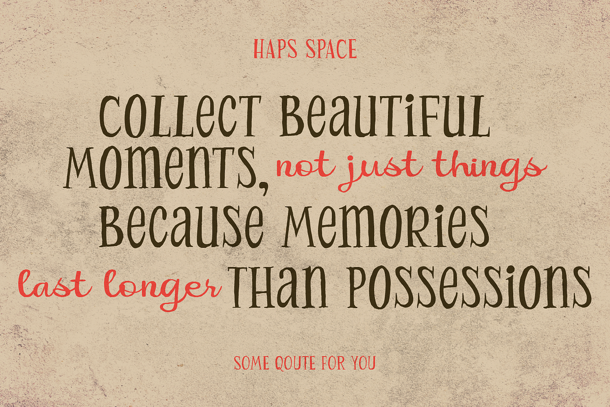 Vintage Grunge Handmade Font Duo, a Handwritten Font by Haps Space (Photo 2 of 10)