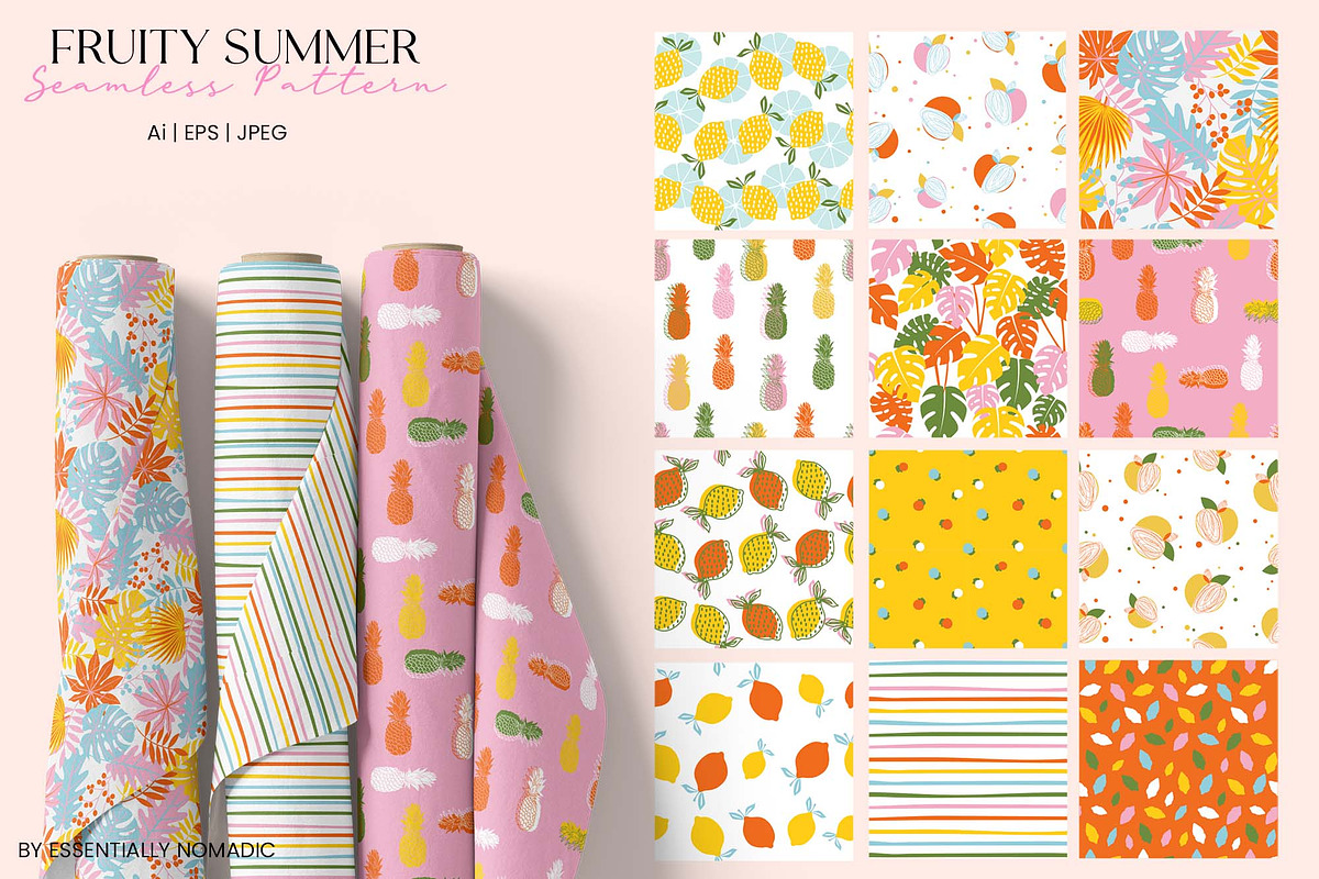 Just Brights Seamless Pattern Bundle, a Pattern Graphic by Essentially Nomadic (Photo 10 of 14)