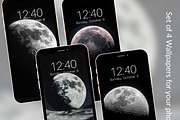 Moon Phone Wallpapers Set, a Graphic by Kalindiprints (Thumbnail 6 of 6)