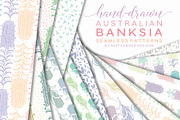 Australian Banksia Seamless Patterns, a Pattern Graphic by Sketchbook Designs (Thumbnail 1 of 7)