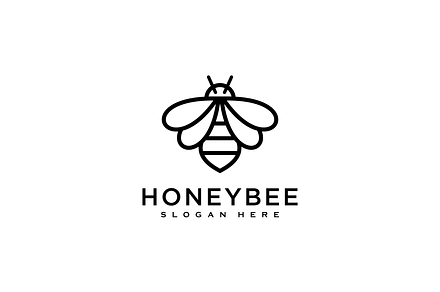 Honey Bee Labels Sticker | Branding & Logo Templates ~ Creative Market