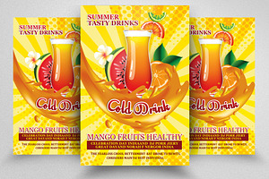 Summer Cold Drinks Flyer/Poster