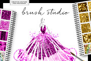 Glittery Styles Bundle Photoshop Ps, a Layer Style Add-On by Creators Couture (Thumbnail 4 of 5)