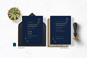 Navy Elegant Wedding Suite, an Invitation Template by Azka Creative (Thumbnail 2 of 5)