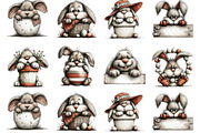 Funny Easter Bunny Peeking Clipart, an Illustration by Designking (Thumbnail 2 of 5)