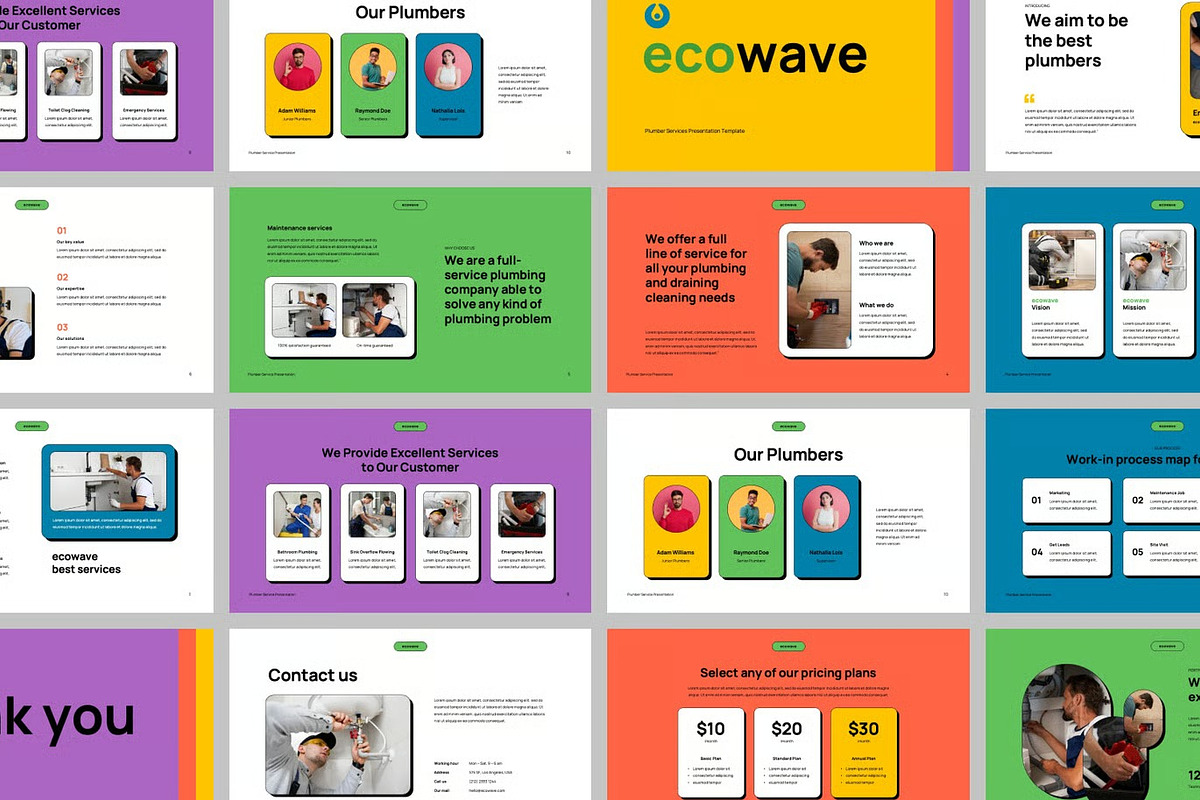 Plumber Service Deck Powerpoint, a Presentation Template by Fit-tee (Photo 2 of 2)