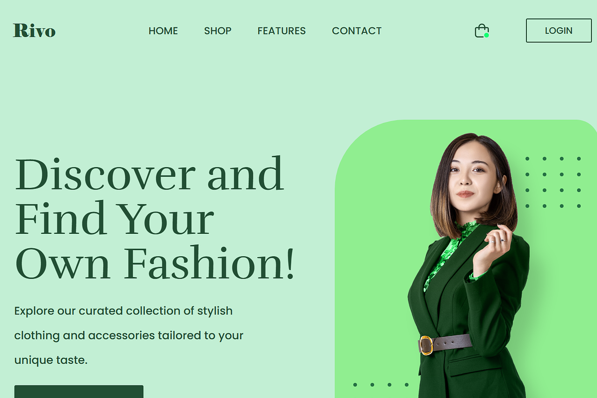 Modern Next.js Fashion Landing Page, a Landing Page Template by WebMasteryStudio (Photo 3 of 8)