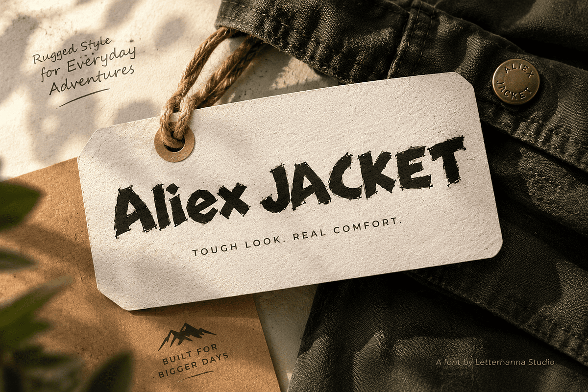 Gynkton: The Edgy Font, a Handwritten Font by Letterhanna Studio (Photo 2 of 9)