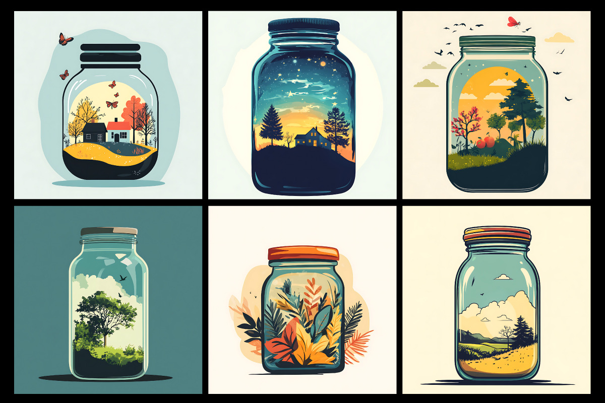 Flower inside jar Coloring Pages, an Object Illustration by protabsorkar11 (Photo 7 of 7)