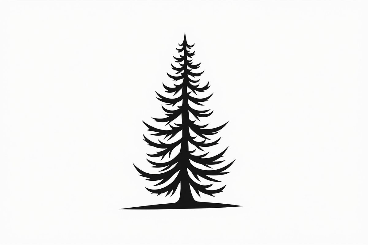 8 Pine Tree Silhouette Bundle, an Illustration by hafijul (Photo 9 of 9)