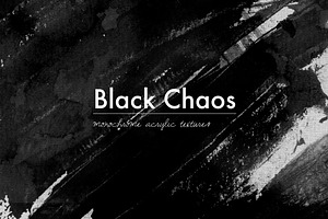 Black Chaos - 10 acrylic textures