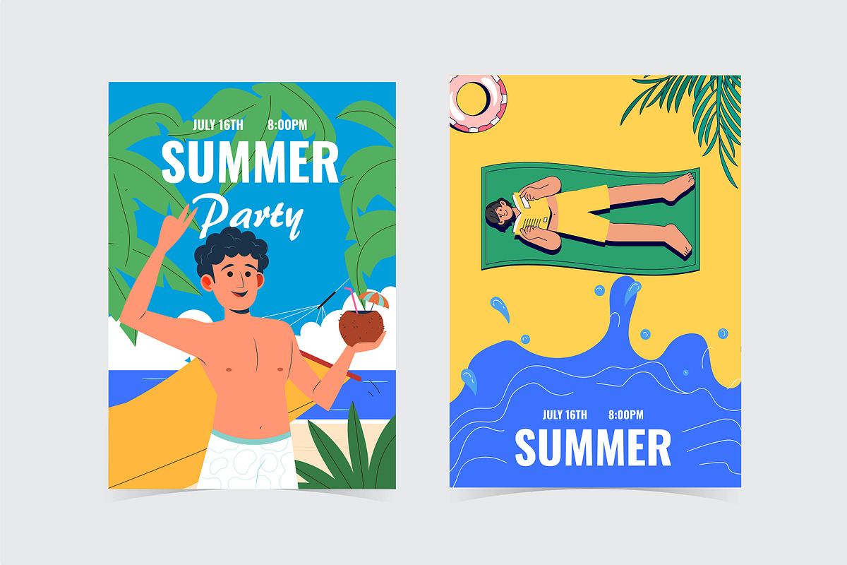 Summer poster, a Poster Template by _Magic_Design