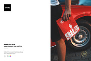 Paper Bag Held Classic Car Mockup, a Packaging Mockup by creatsy5 (Thumbnail 1 of 6)