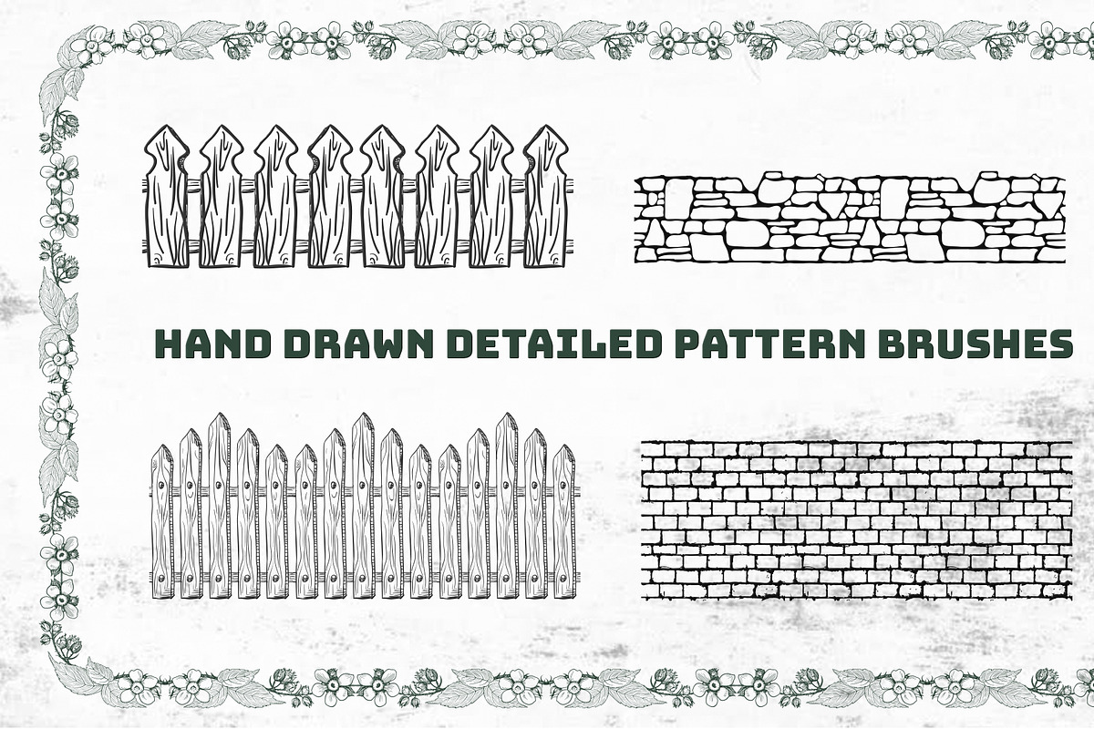 Garden Set Brushes Ornaments preview 5