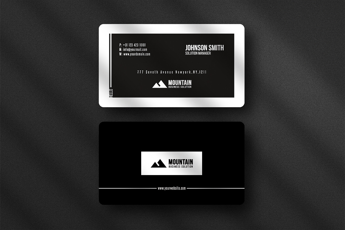 Business card Template & 3 Mock-up, a Business Card Template by Smashing_Studio (Photo 3 of 10)